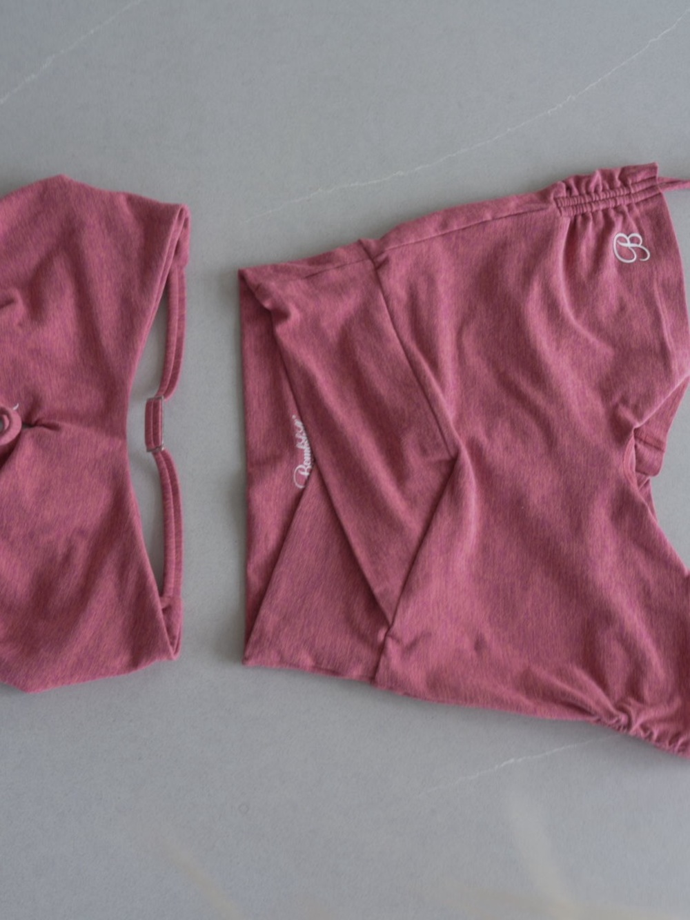 BOMBSHELL SPORTSWEAR MulTie sports bra & Tiny waist tie shorts